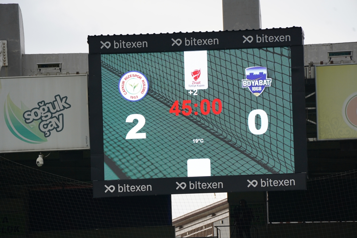 Çaykur Rizespor-Boyabat 1868 maç fotoğrafları