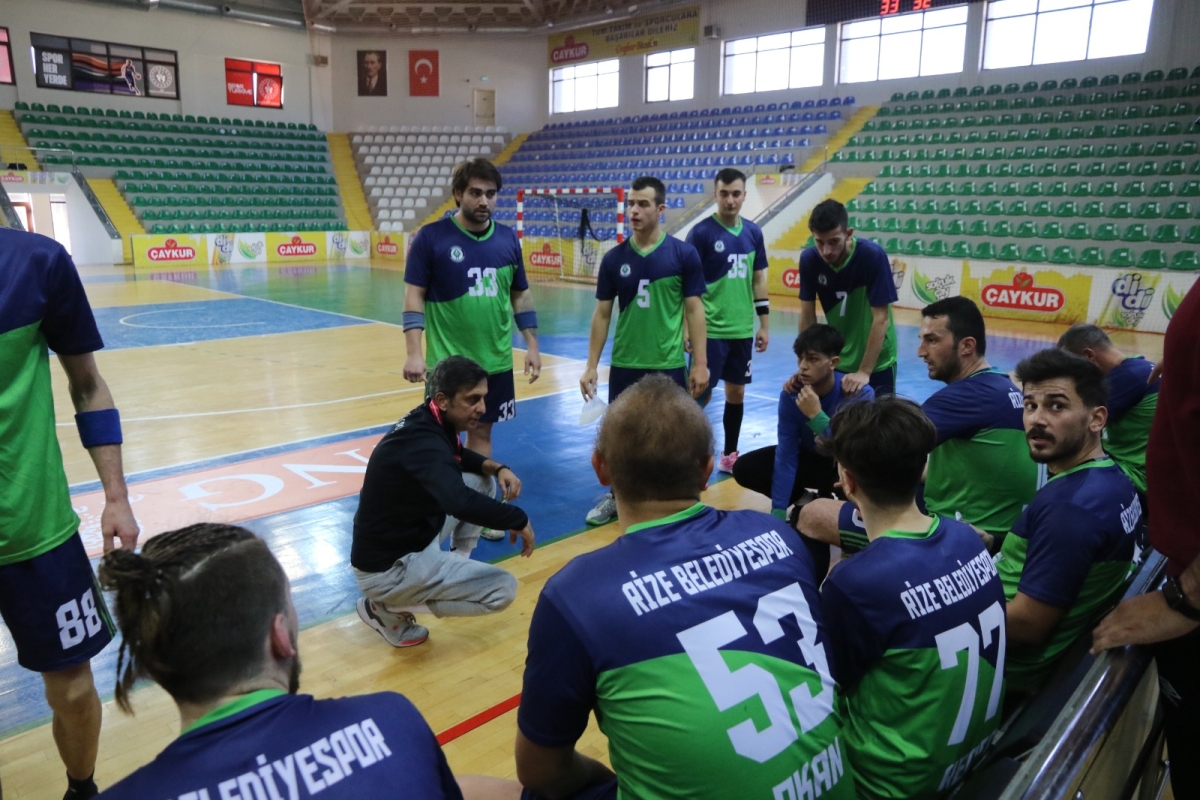 Rize Belediyespor Hentbol-1955 Batman Belediyespor maçı fotoğrafları
