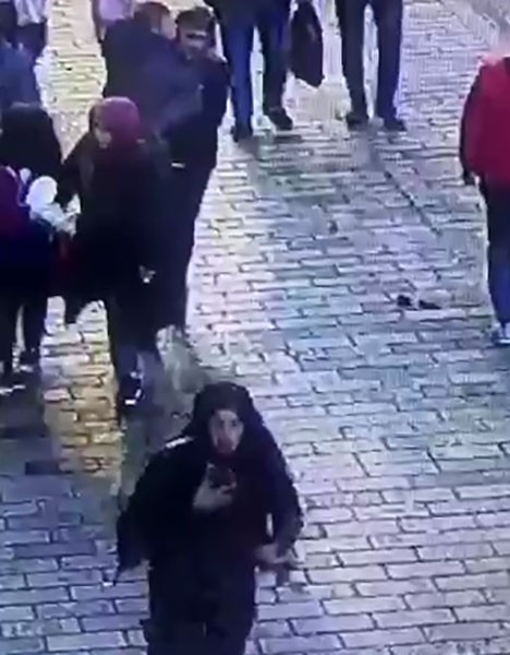 Bombayı bırakan kadın yakalandı