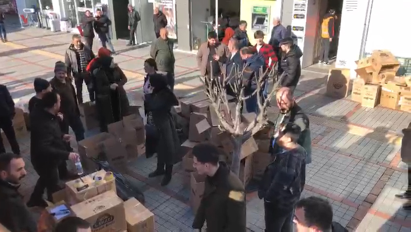 Rize Ülkü Ocakları depremzedeler için seferber oldu