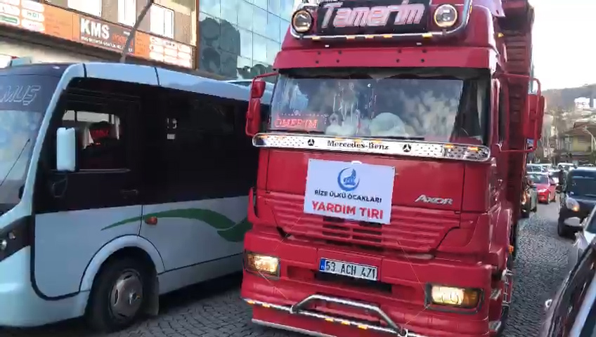 Rize Ülkü Ocakları depremzedeler için seferber oldu