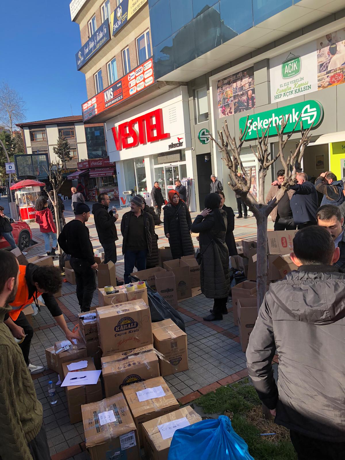 Rize Ülkü Ocakları depremzedeler için seferber oldu