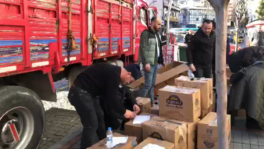 Rize Ülkü Ocakları depremzedeler için seferber oldu