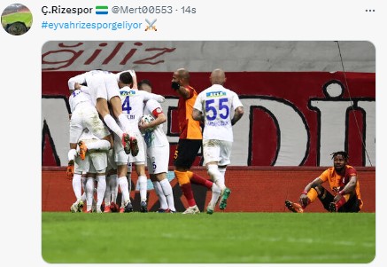 Rizespor taraftarı tekrardan Twitter gündeminde