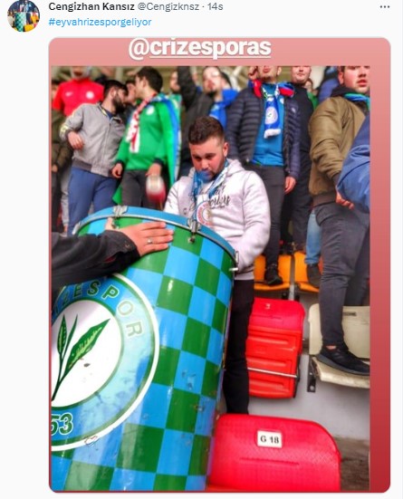 Rizespor taraftarı tekrardan Twitter gündeminde