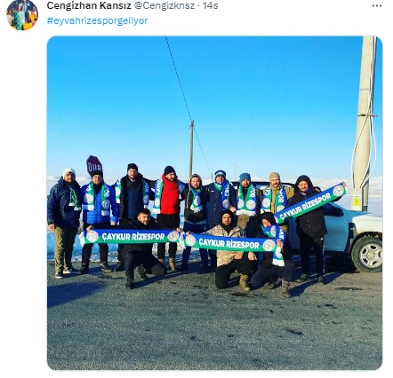 Rizespor taraftarı tekrardan Twitter gündeminde