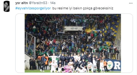 Rizespor taraftarı tekrardan Twitter gündeminde
