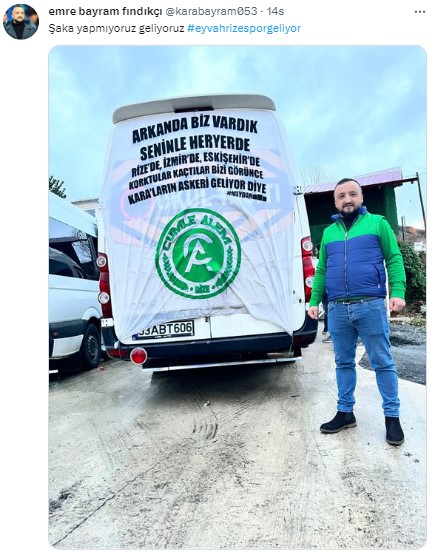 Rizespor taraftarı tekrardan Twitter gündeminde