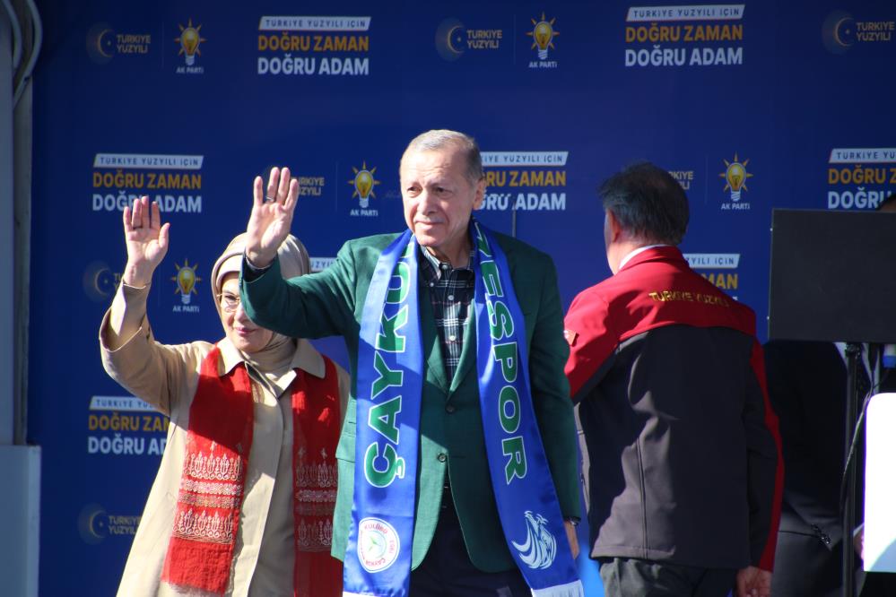 Cumhurbaşkanı Erdoğan Rize'de