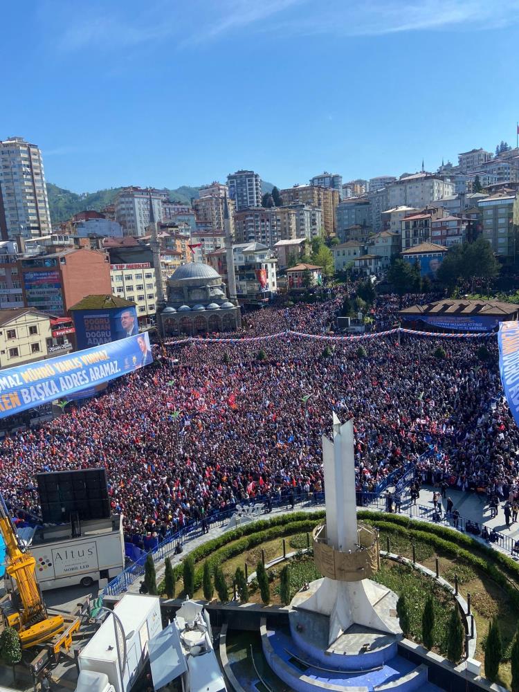 Cumhurbaşkanı Erdoğan Rize'de