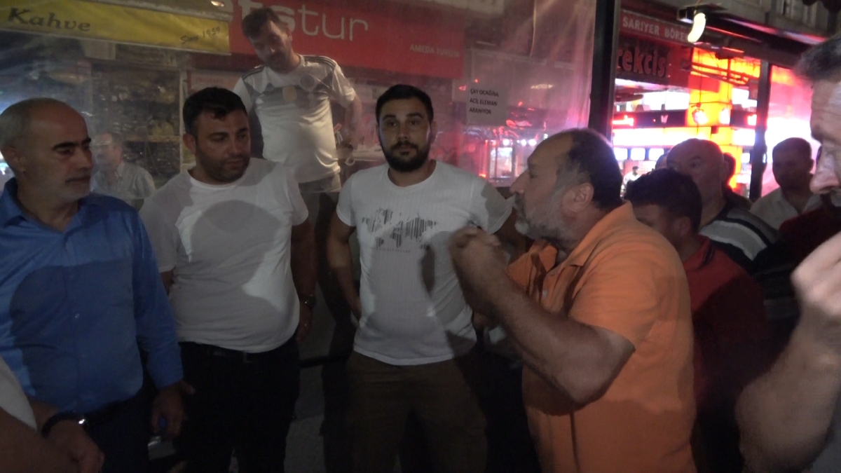 Rize'de dolmuş şoförleri başkanları İsmail Uzunsakal için eylem yaptı