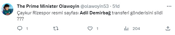 Çaykur Rizespor yaptığı transfer duyurusunu sosyal medya hesaplarından kaldırdı