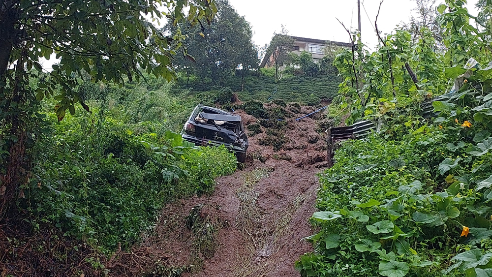 Rize'de şiddetli yağış heyelana neden oldu