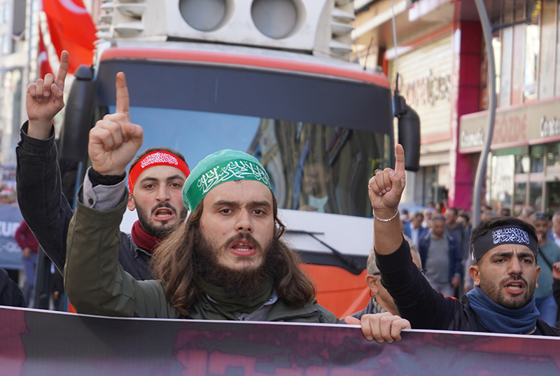 Rize'de Filistin'e destek mitingi