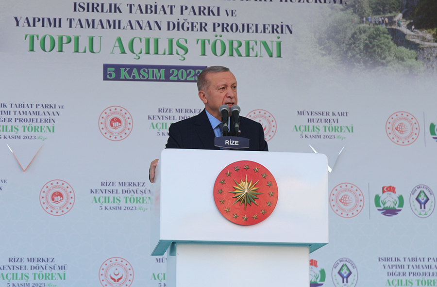 Cumhurbaşkanı Erdoğan Rize'de