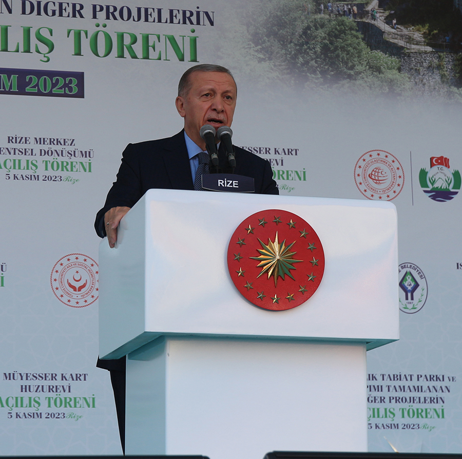 Cumhurbaşkanı Erdoğan Rize'de