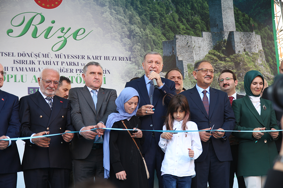 Cumhurbaşkanı Erdoğan Rize'de