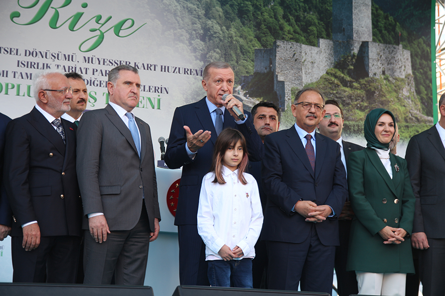 Cumhurbaşkanı Erdoğan Rize'de