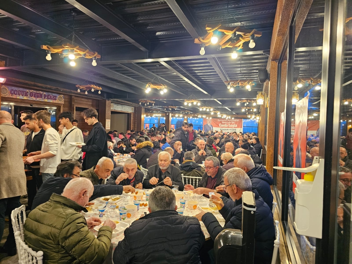 Derepazarı'nda MHP'nin iftarına yoğun ilgi