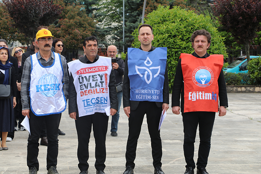 Rize'de eğitimciler şiddete karşı birleşti