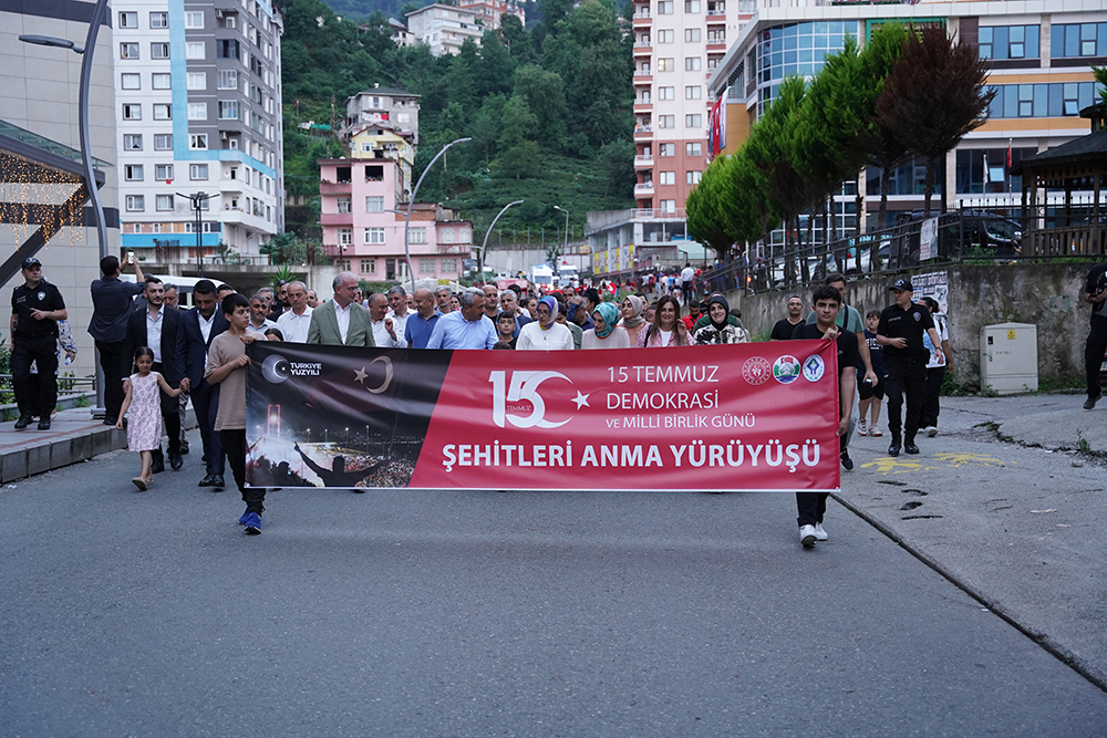 Rize'de 25 Temmuz Milli Birlik Günü