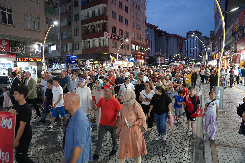 Rize'de 25 Temmuz Milli Birlik Günü