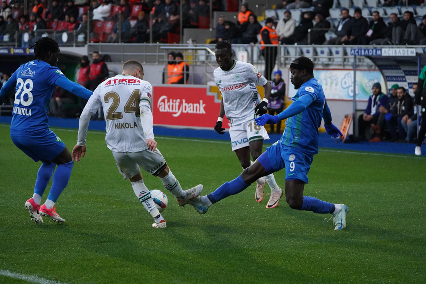 Rizespor Konyaspor maçı fotoğrafları