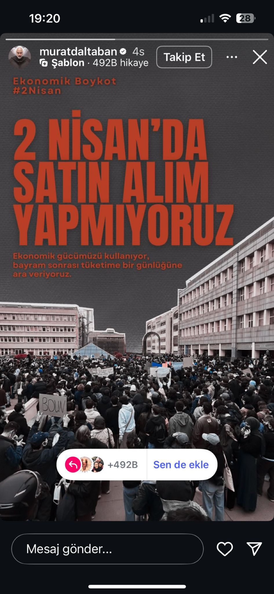 Boykota destek veren Türk ünlüler