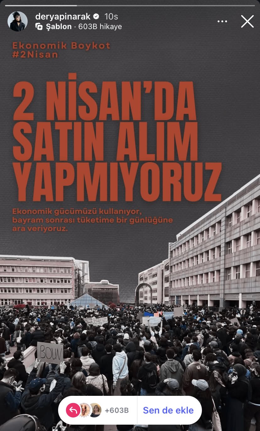 Boykota destek veren Türk ünlüler