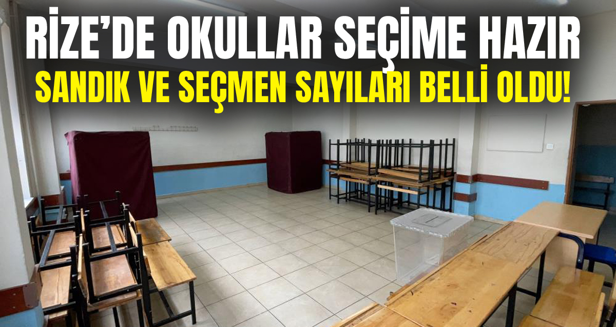 Cumhurbaşkanı Erdoğan’ın memleketi Rize’de okullar yerel seçime hazır