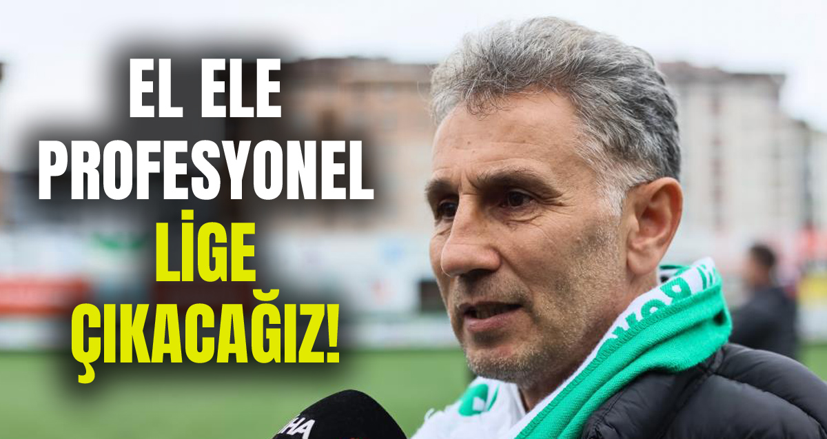 Çayelispor Teknik Direktörü Şevki Tonyalı: “Hep birlikte el ele profesyonel lige çıkacağız”