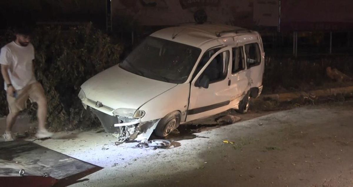 Bursa'da direksiyon hakimiyetini kaybeden alkollü Sercan Yaşar ağır yaralandı