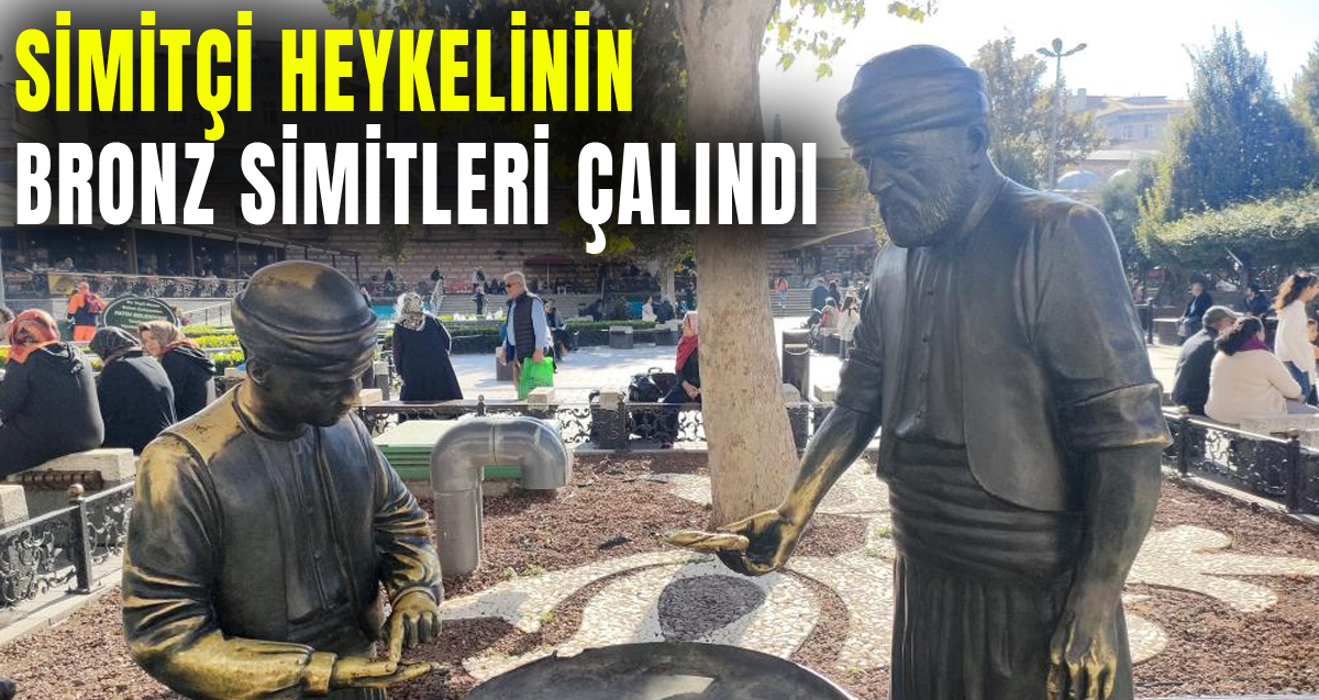 İstanbul'da bulunan simitçi heykelinin bronz simitleri çalındı