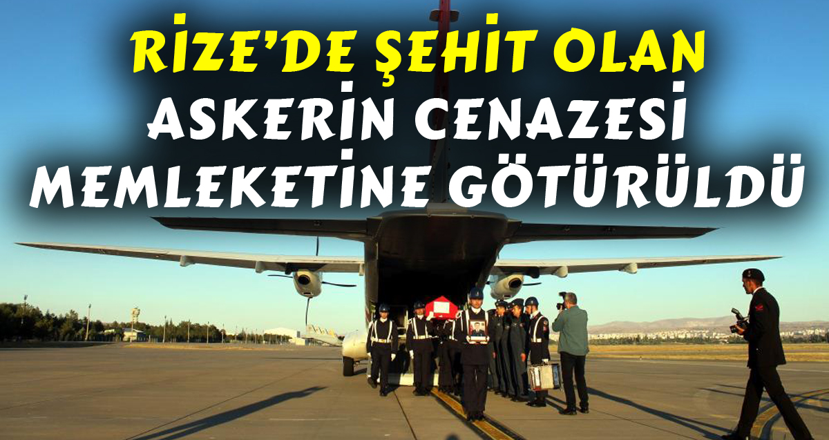 Görevi sırasında kazada şehit olan Osman  Özsoy'un cenazesi memleketine götürüldü