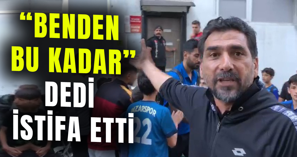 Pazarspor Teknik Direktörü Mustafa Kalafatoğlu "Benden bu kadar" diyerek istifa etti