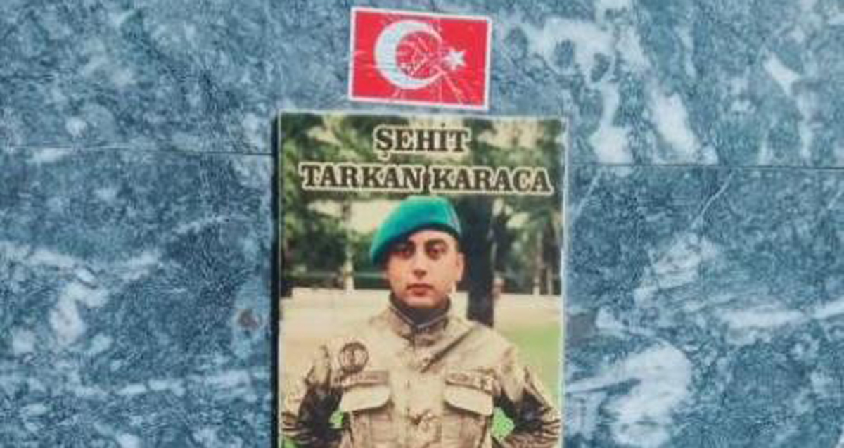 Şehit Tarkan Karaca’nın hayrına yapılan çeşmedeki Türk bayrağına iğrenç saldırı