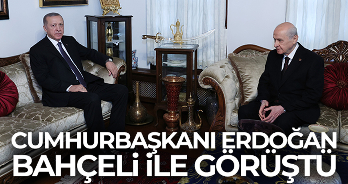 Cumhurbaşkanı Recep Tayyip Erdoğan Devlet Bahçeli ile görüştü