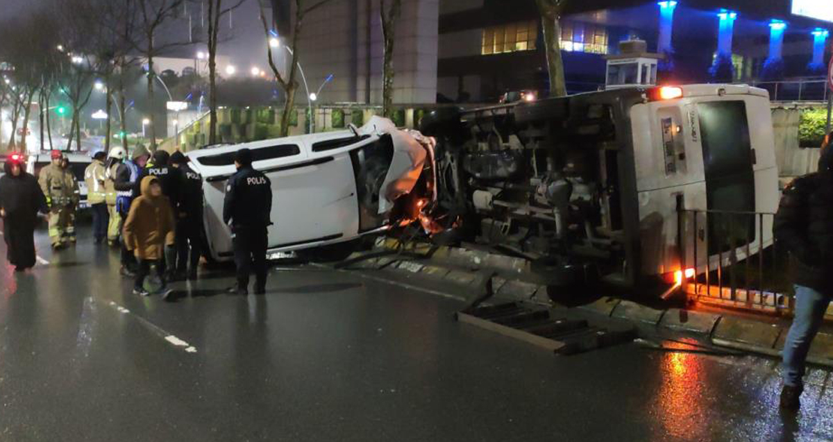 Sultangazi'de kaza yapan sürücü önce olay yerinden kaçtı, sonra geri dönüp kavga çıkardı