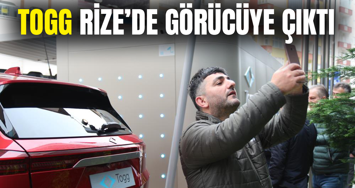 Rizeliler'den Türkiye’nin gururu Togg’a yoğun ilgi