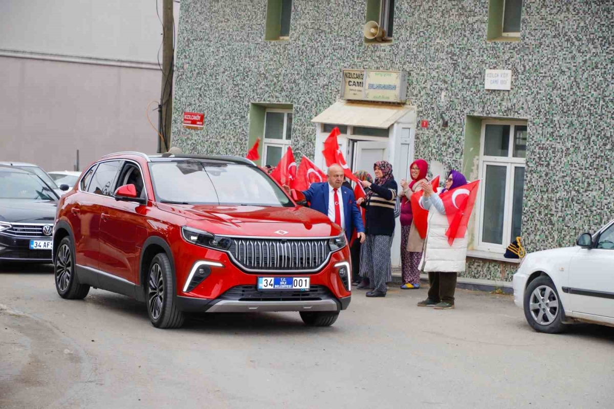 Türkiye’nin yerli otomobili Togg Şile’yi fethetti
