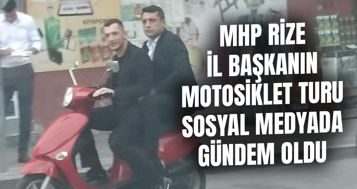 İl Başkanı Alkan'ın motosiklet turu sosyal medyada gündem oldu