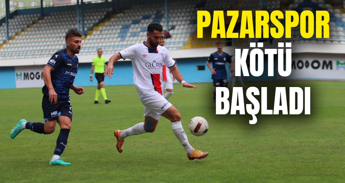Pazarspor, sahasında karşılaştığı Silifke Belediyespor’a 1-0 mağlup oldu