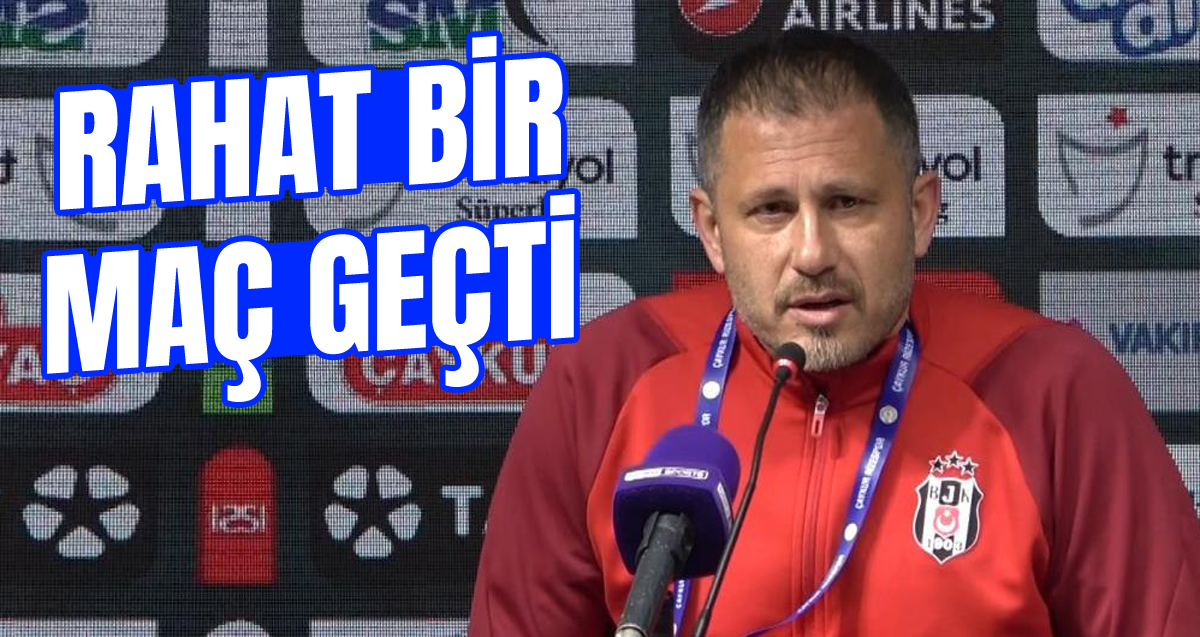 Serdar Topraktepe: “Goller sırasıyla gelince rahat bir maç geçti”