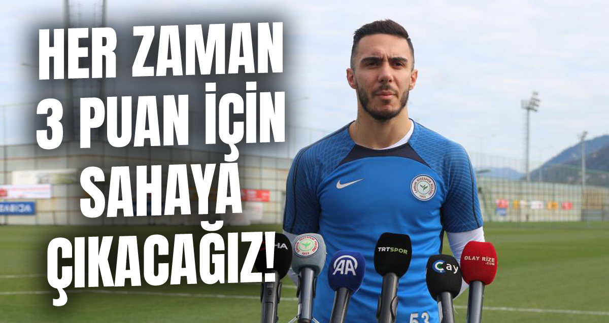 Emirhan Topçu: “Ne olursa olsun içeride de dışarıda da sadece 3 puan için sahaya çıkacağız”