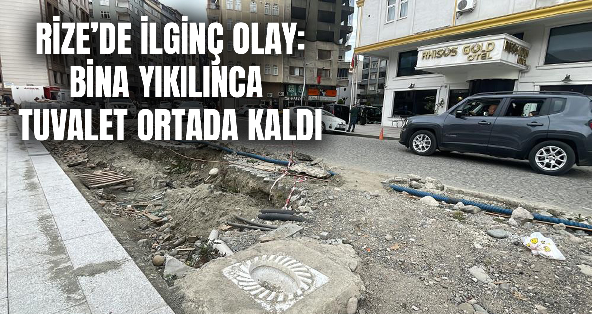 Rizeliler bu tuvaletin bir an önce bulunduğu yerden kaldırılmasını istiyor