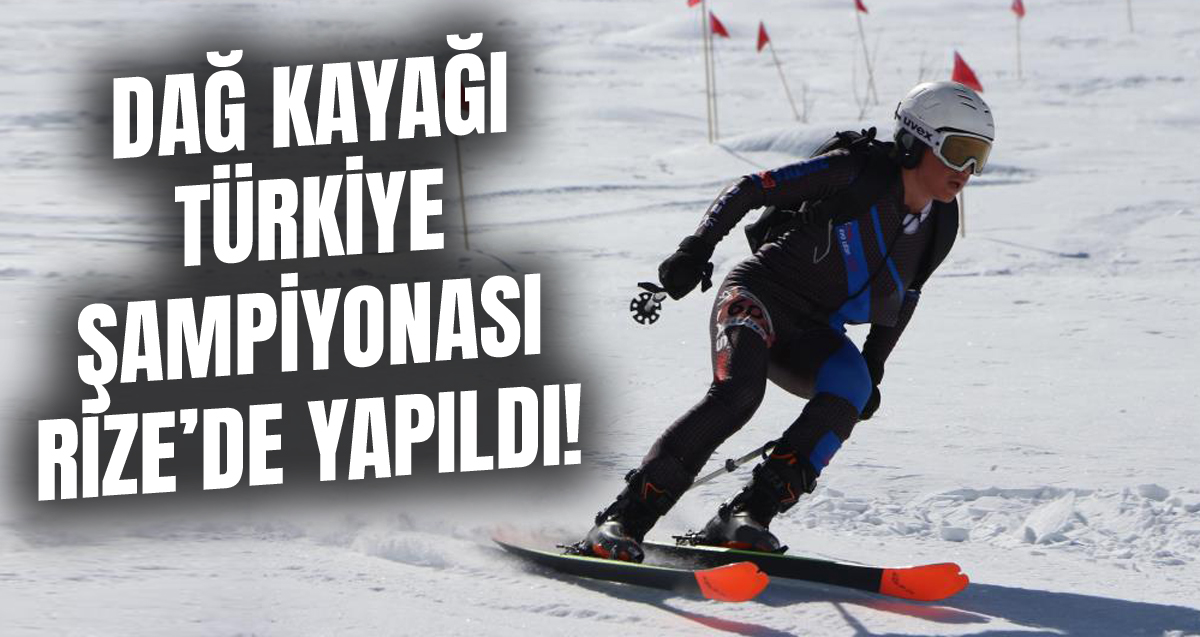 Rize’de düzenlenen Dağ Kayağı Türkiye Şampiyonası'nda sporcular kıran kırana mücadele etti